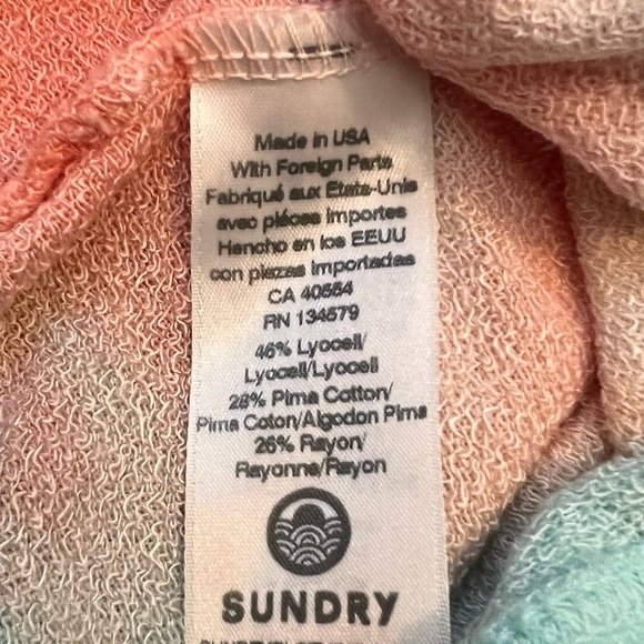 Sundry Multicolor Tie Dye Basic Sweatpants NEW - Picture 10 of 10